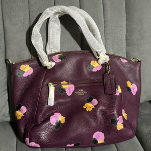 Coach Satchel Floral Print